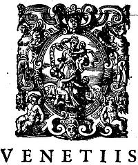 Ornament: Emblem des Verlags, 1609 in Venedig